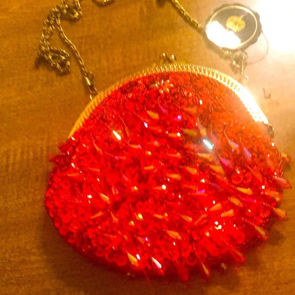 Beaded Golden Crown NWT purse